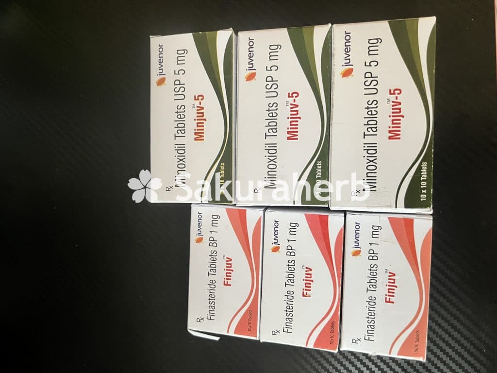 후기 - 핀주브 + 민주브 (피나스테리드 + 미녹시딜 Finasteride + Minoxidil 1mg 5mg)