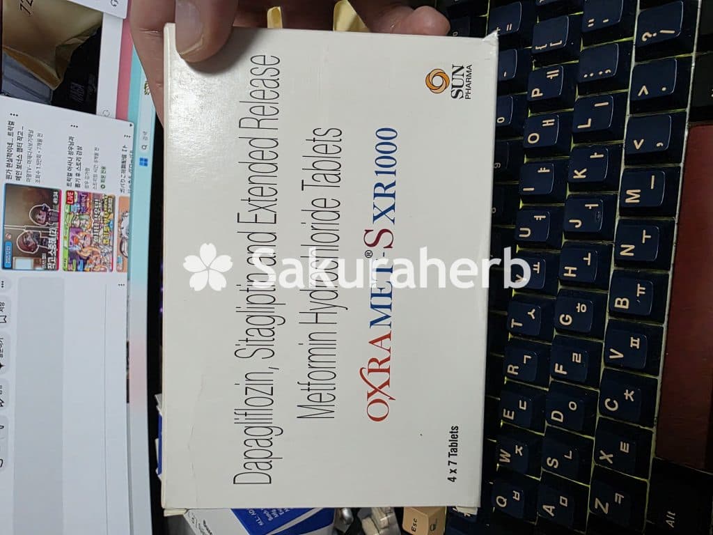 후기 - 옥스라메트 S XR 1000 (다파글리플로진 Dapagliflozin 10mg + 시타글립틴 Sitagliptin 100mg + 메트포르민 Metformin 1000mg)